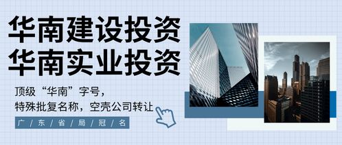 中国华南地区,广东省冠名特批华南企业 华南建设投资公司,华南实业投资公司